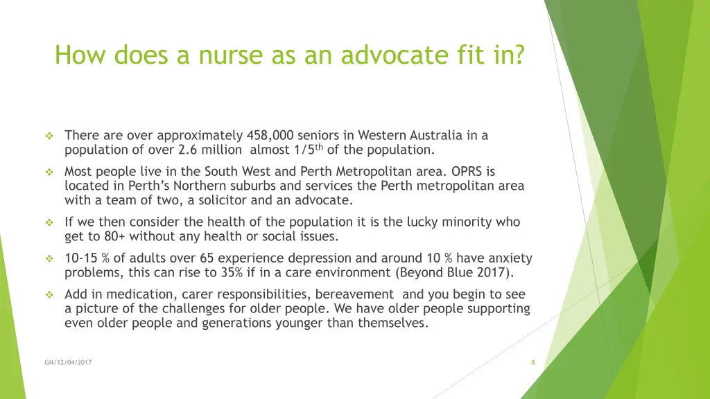 how does a nurse as an advocate fit in 2