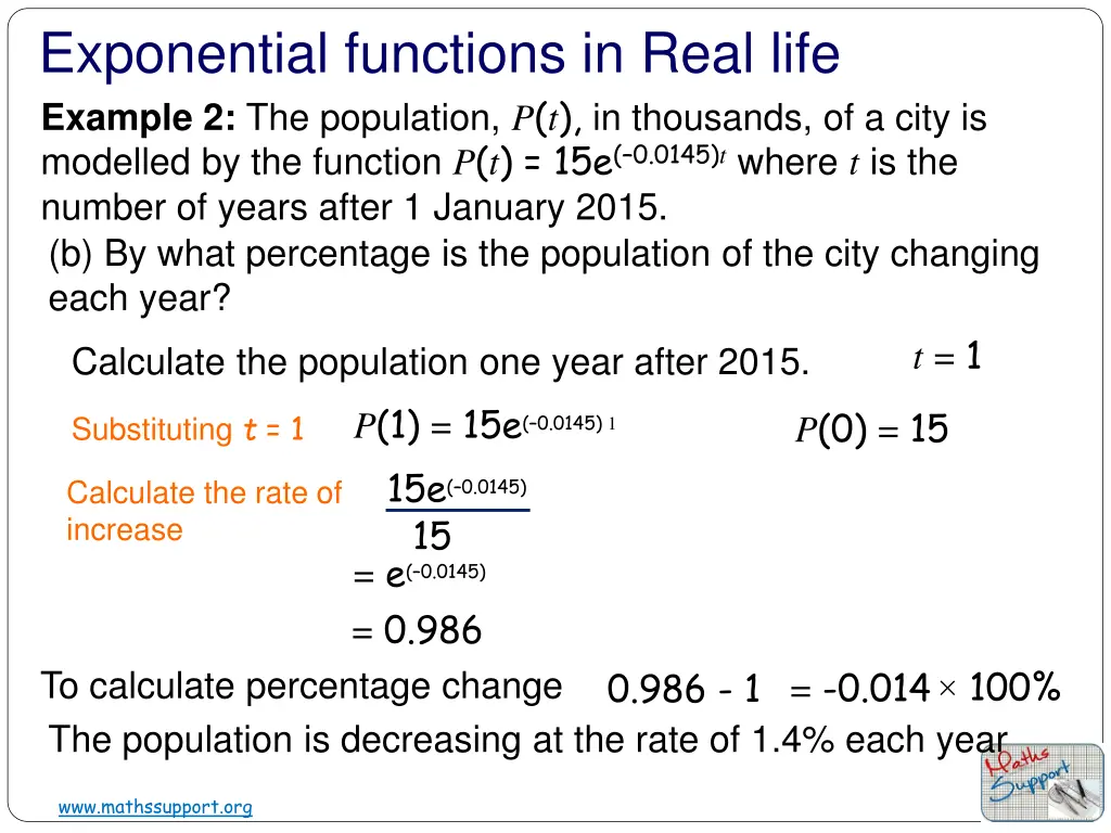 exponential functions in real life example 1