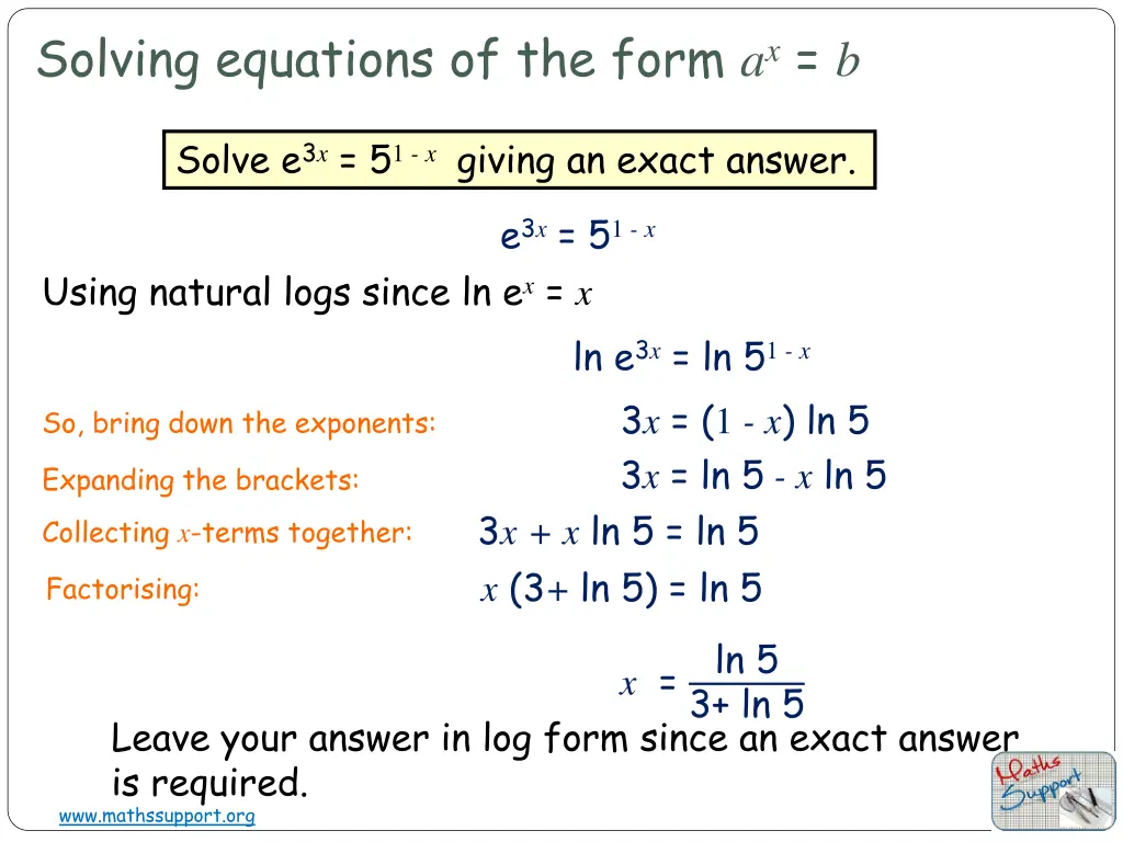 solving equations of the form a x b 2