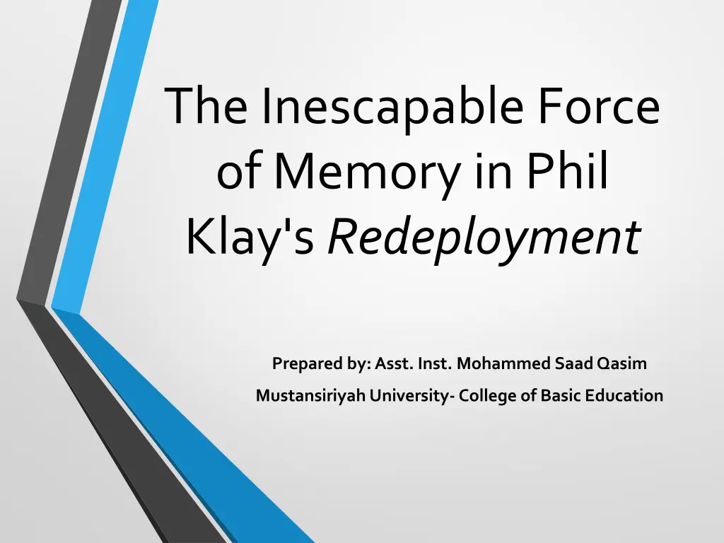 the inescapable force of memory in phil klay