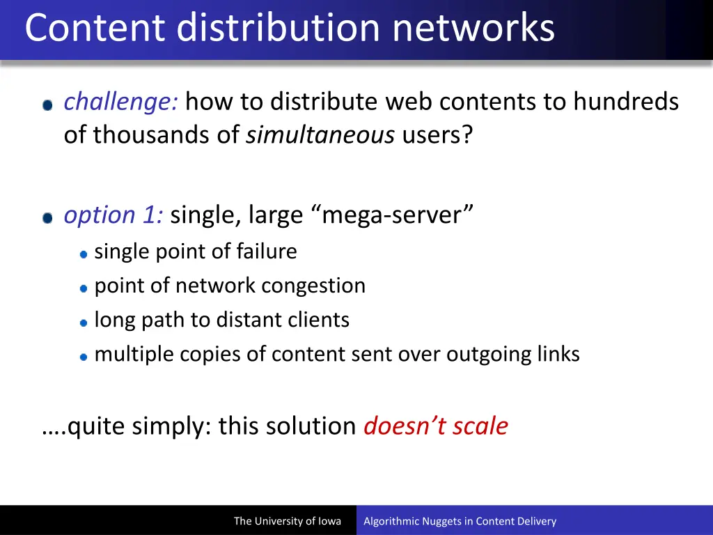 content distribution networks