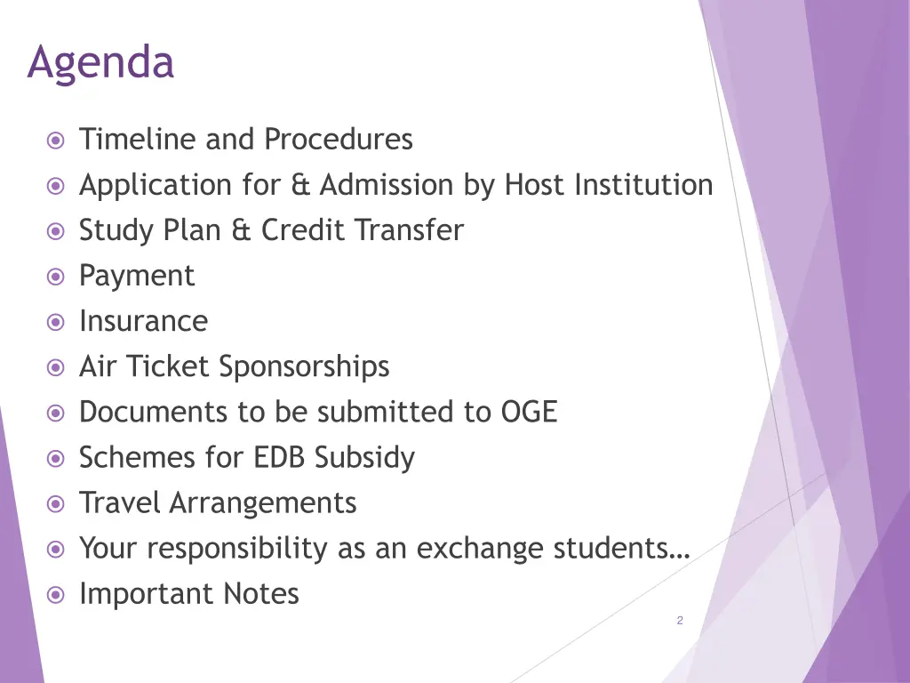 highlights agenda
