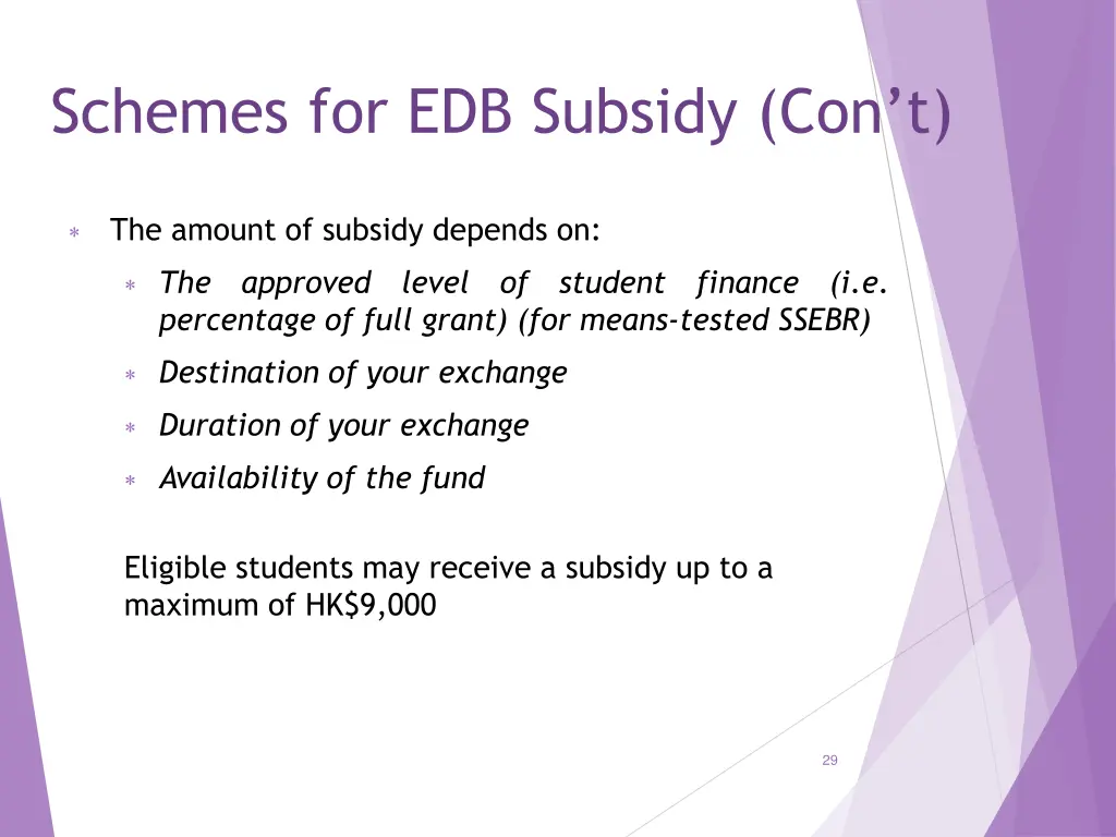 schemes for edb subsidy con t 2