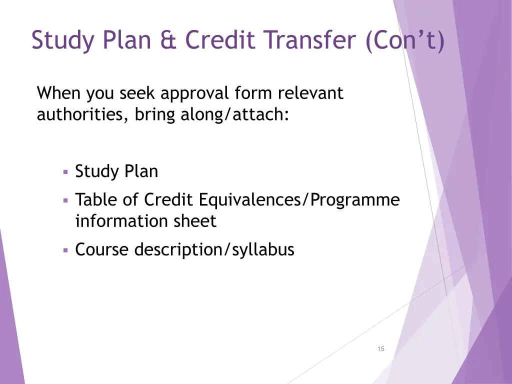 study plan credit transfer con t 2