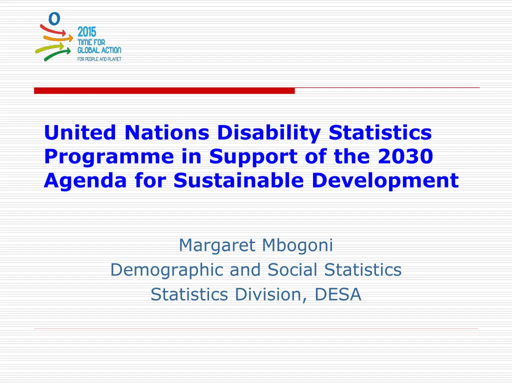 united nations disability statistics programme