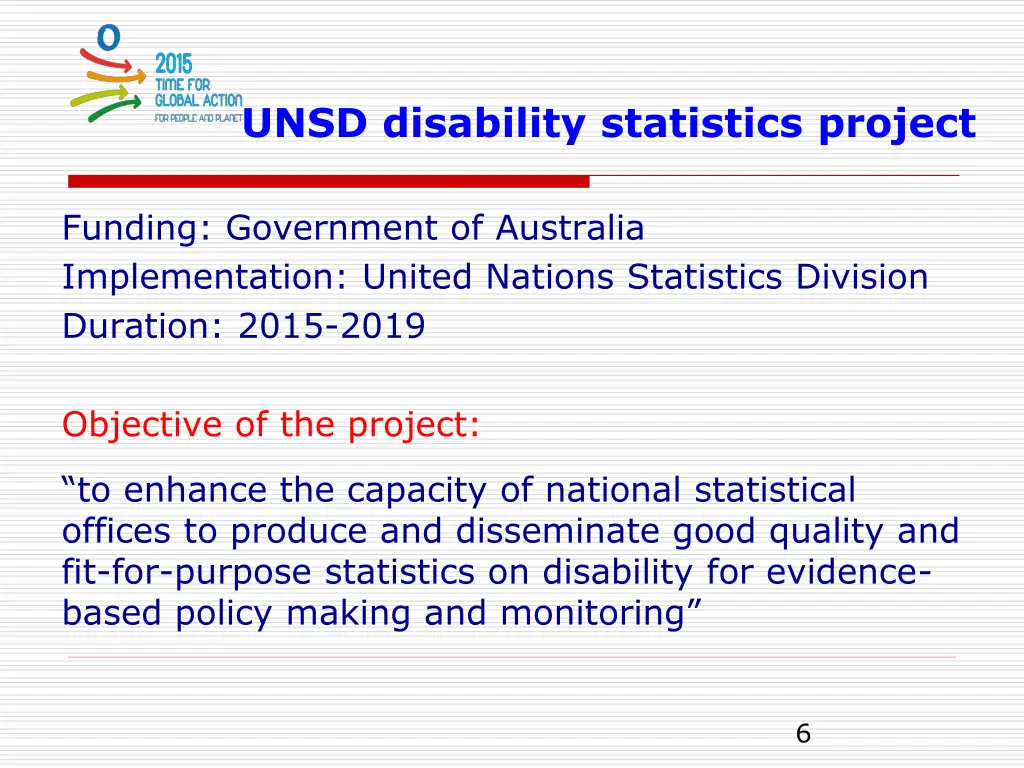 unsd disability statistics project