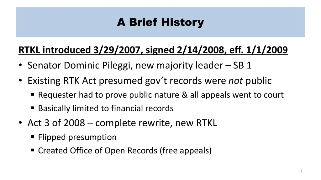 a brief history