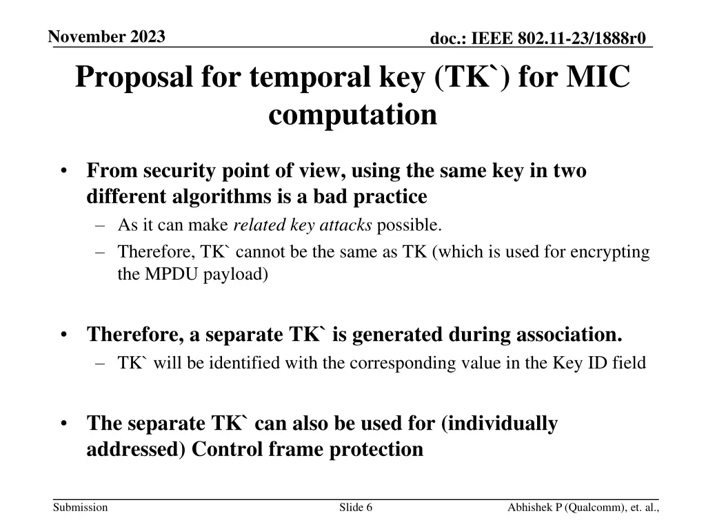 november 2023 proposal for temporal