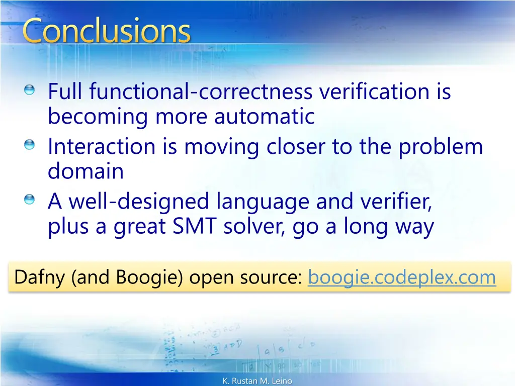 conclusions