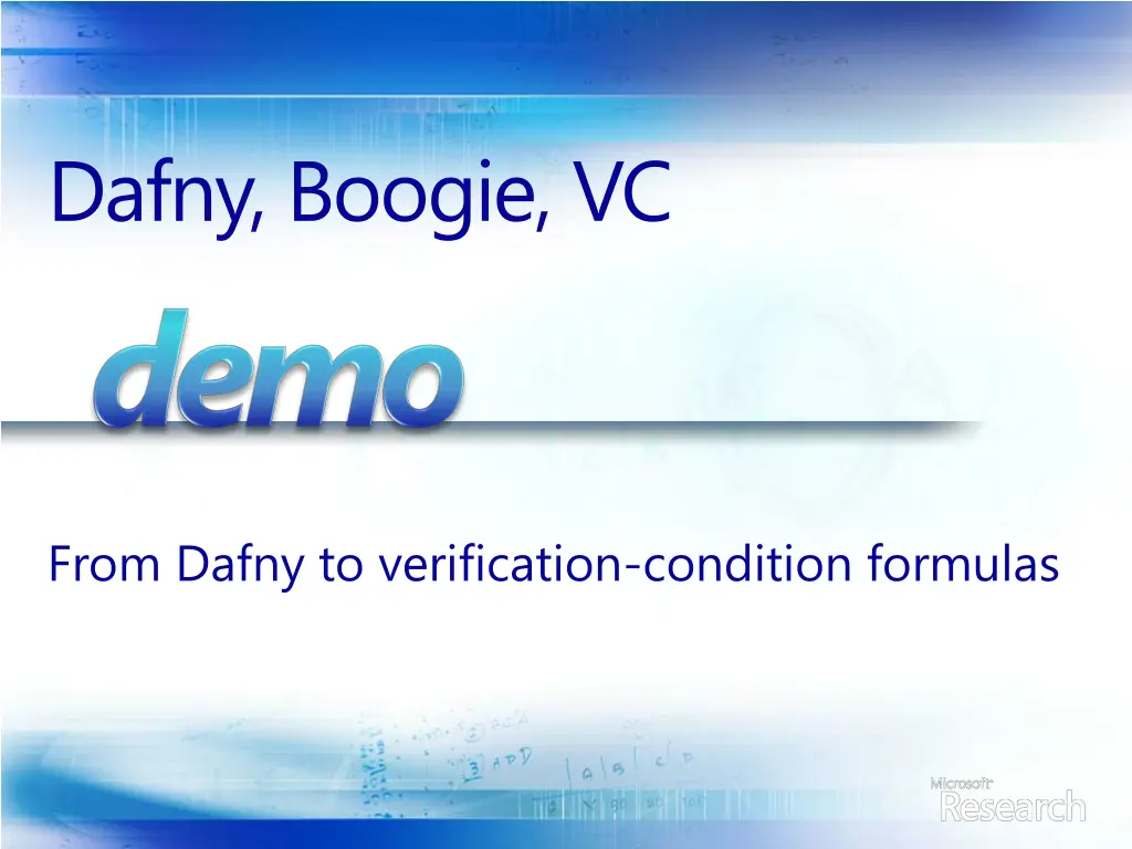 dafny boogie vc