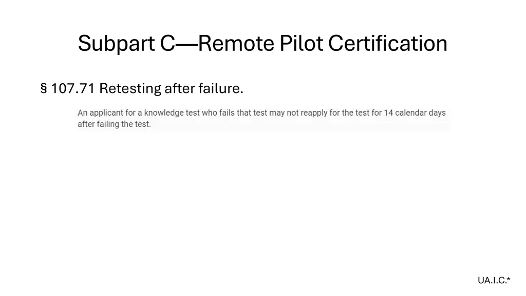 subpart c remote pilot certification 6