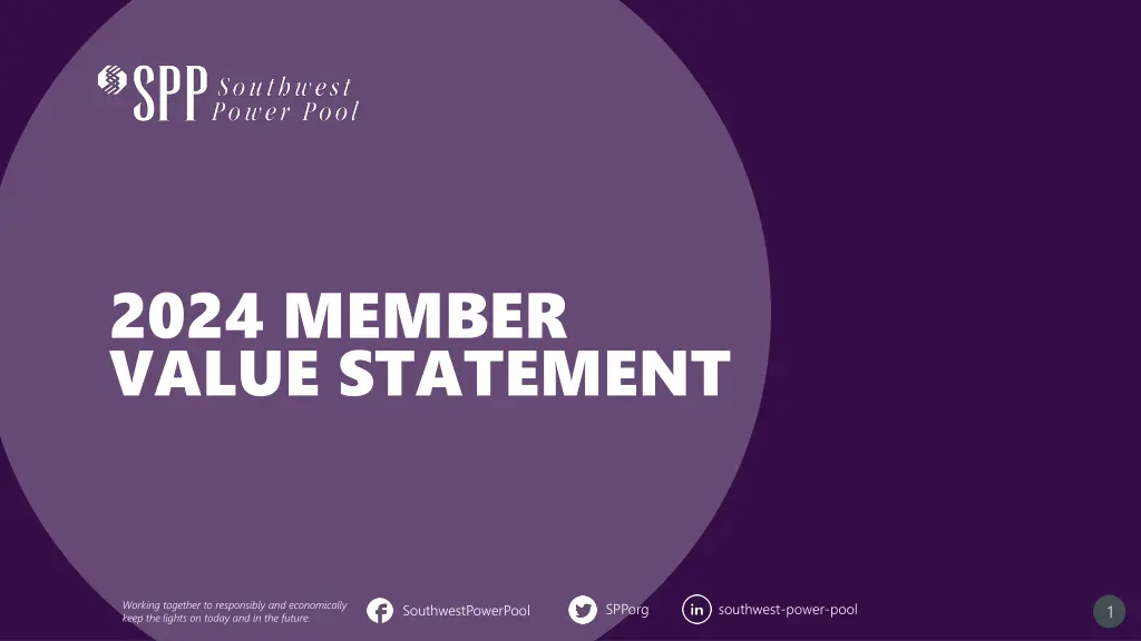 2024 member value statement