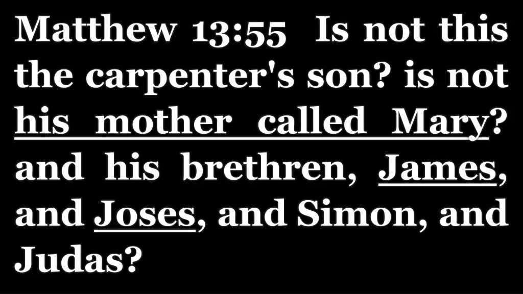 matthew 13 55 is not this the carpenter