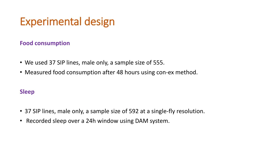experimental design experimental design