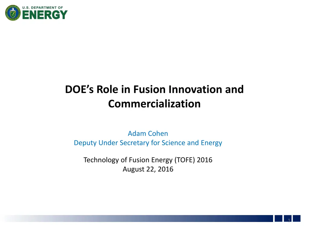 doe s role in fusion innovation