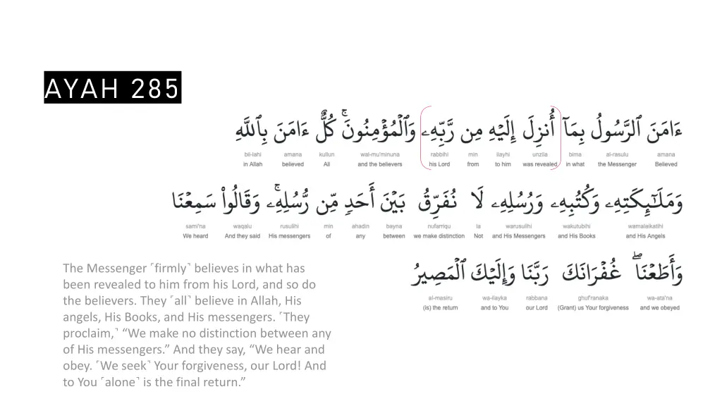 ayah 285