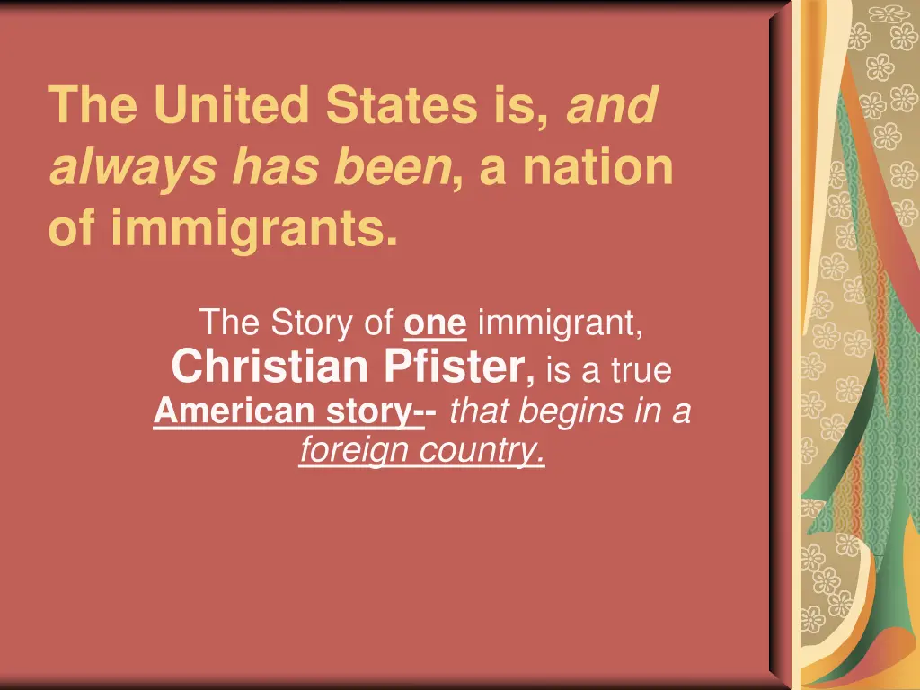the united states is and always has been a nation