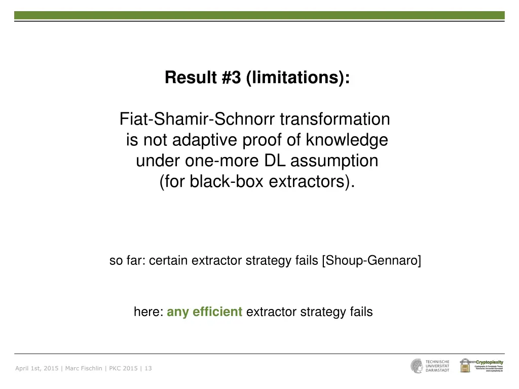 result 3 limitations