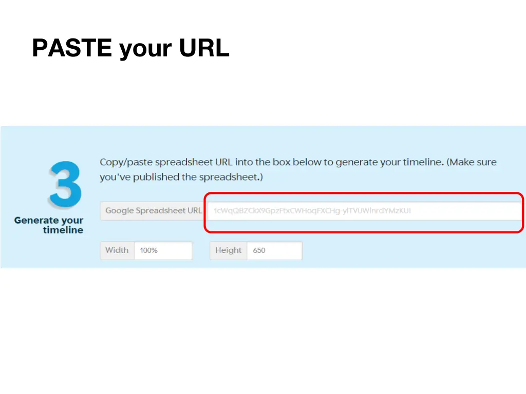 paste your url