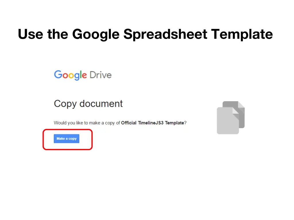 use the google spreadsheet template 1
