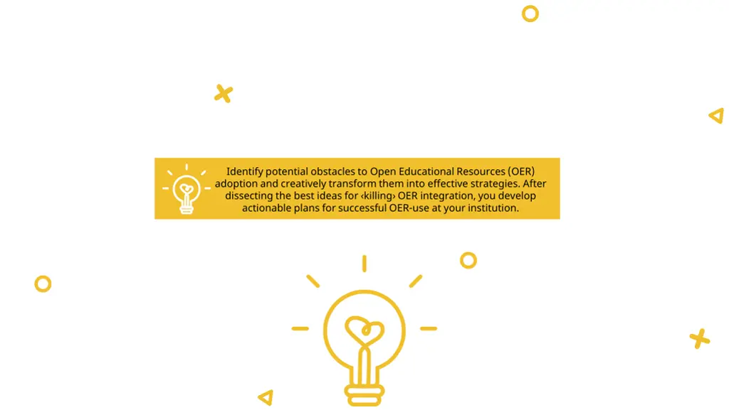 identify potential obstacles to open educational