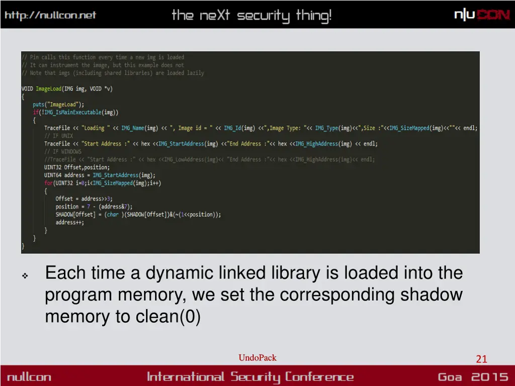 each time a dynamic linked library is loaded into