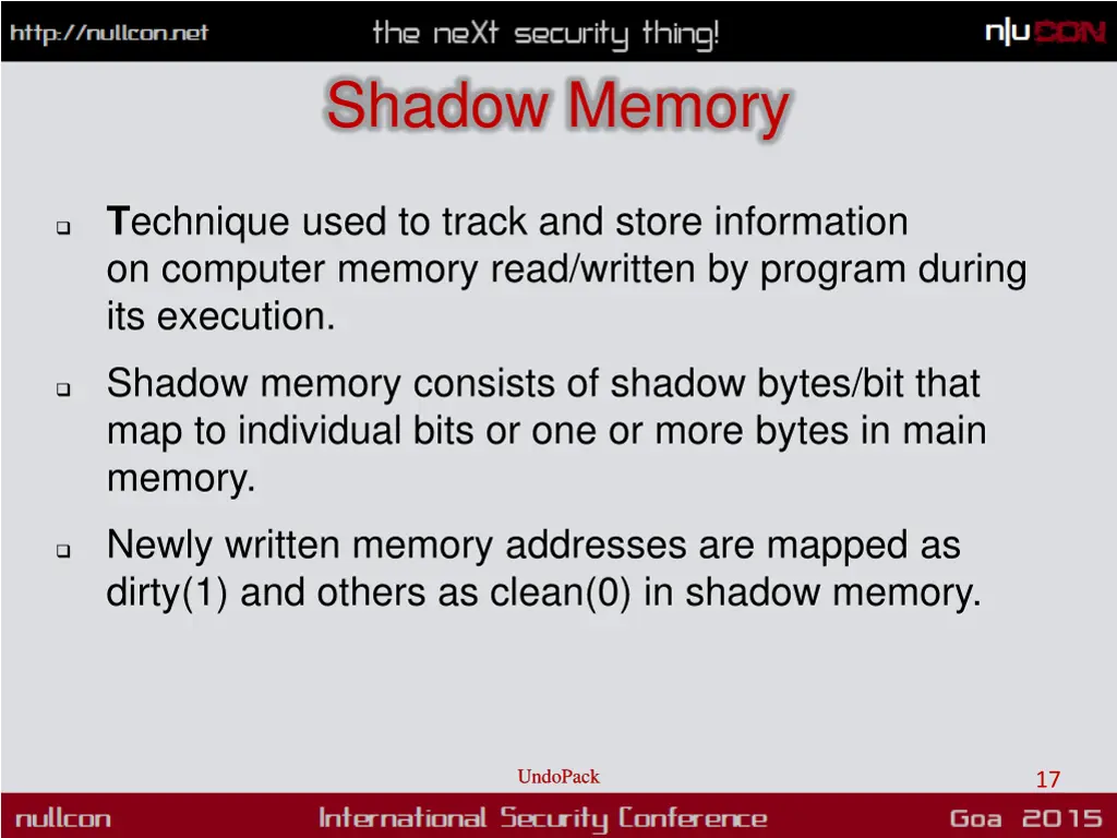 shadow memory