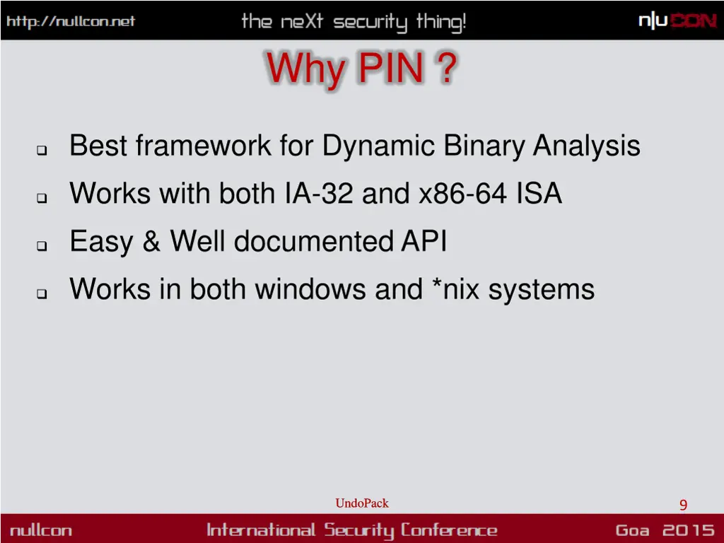 why pin