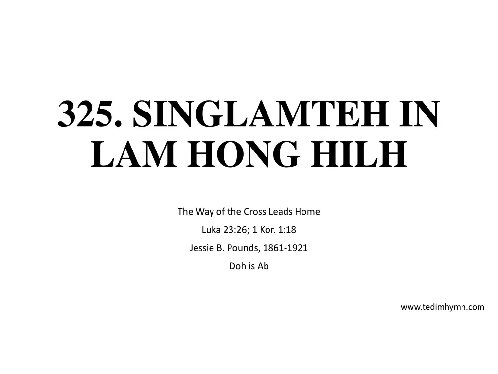 325 singlamteh in lam hong hilh