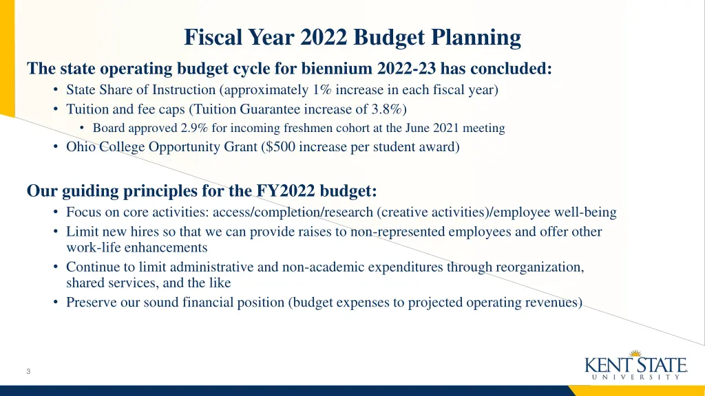 fiscal year 2022 budget planning the state