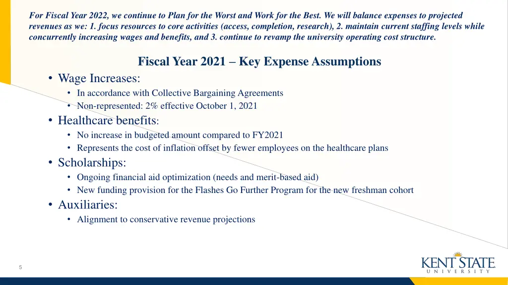for fiscal year 2022 we continue to plan 1