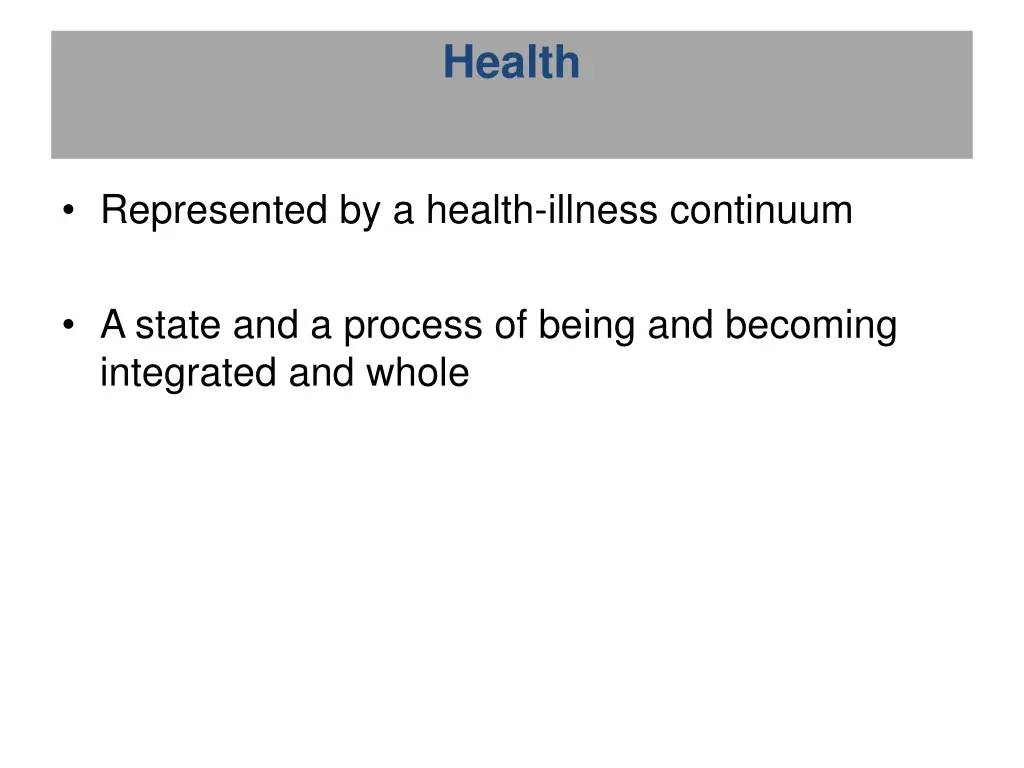 health