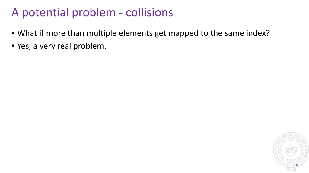 a potential problem collisions