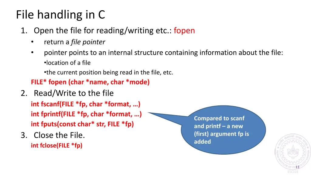 file handling in c