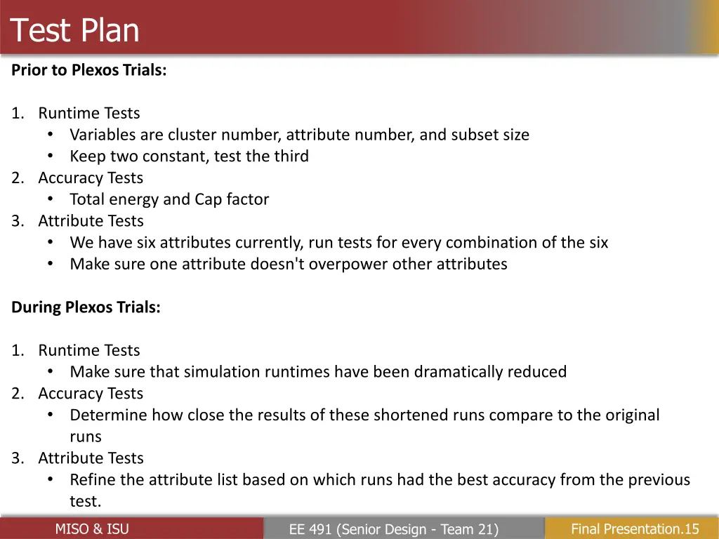test plan