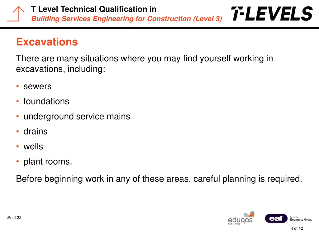t level technical qualification in building 3