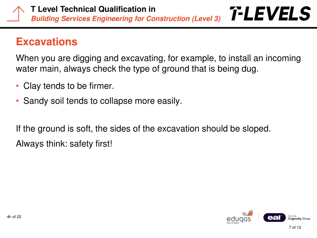 t level technical qualification in building 6