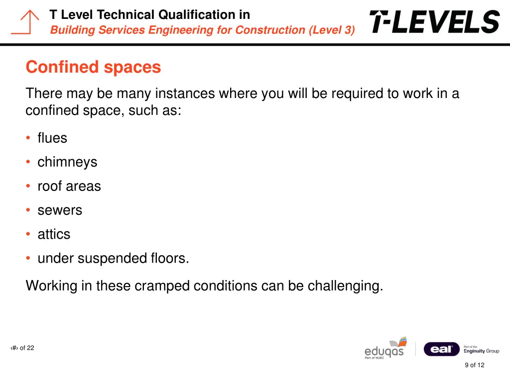 t level technical qualification in building 8