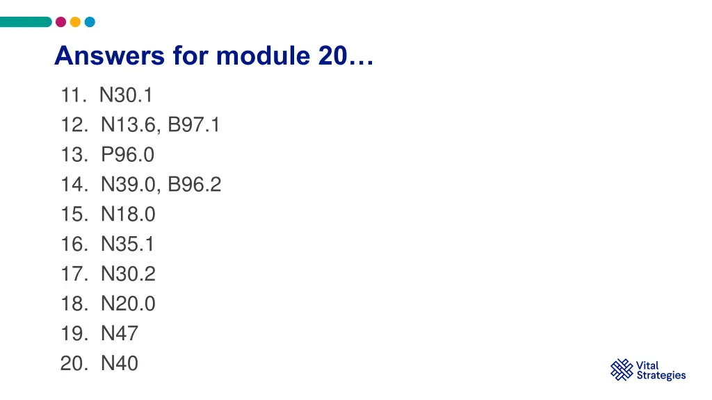 answers for module 20 1
