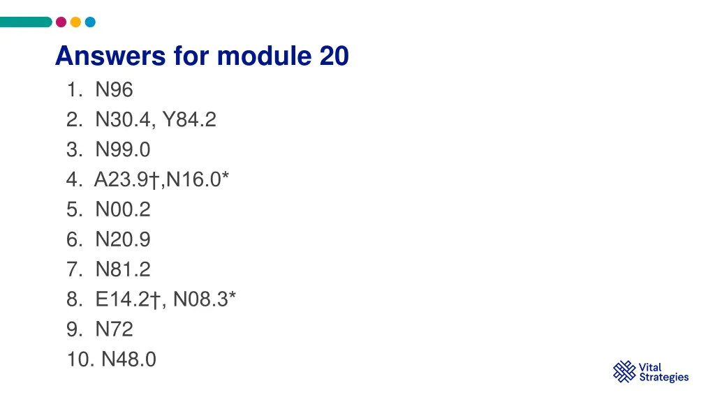 answers for module