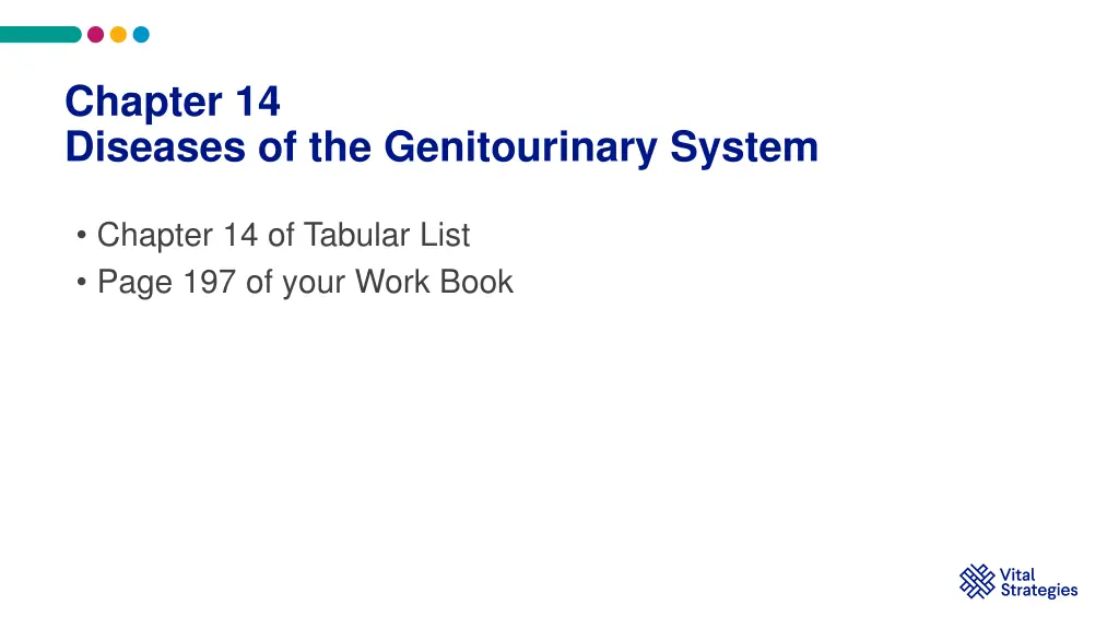 chapter 14 diseases of the genitourinary system