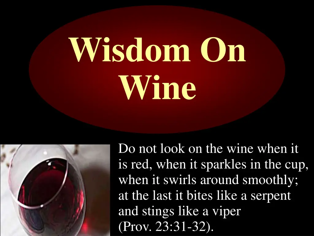 wisdom on wine