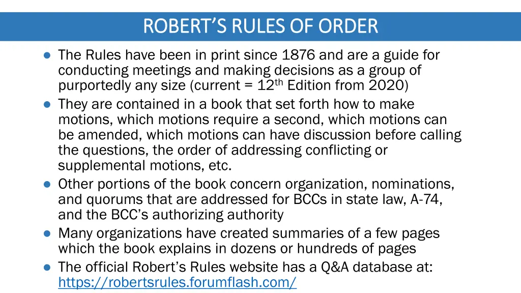 robert s rules of order robert s rules of order