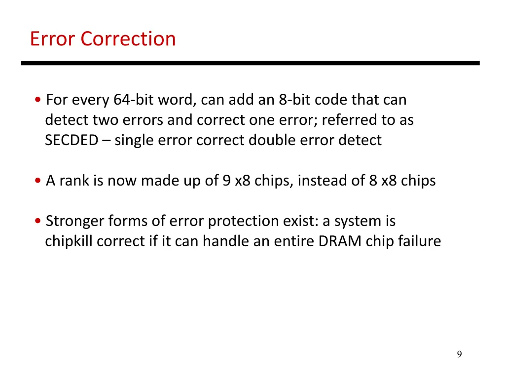 error correction