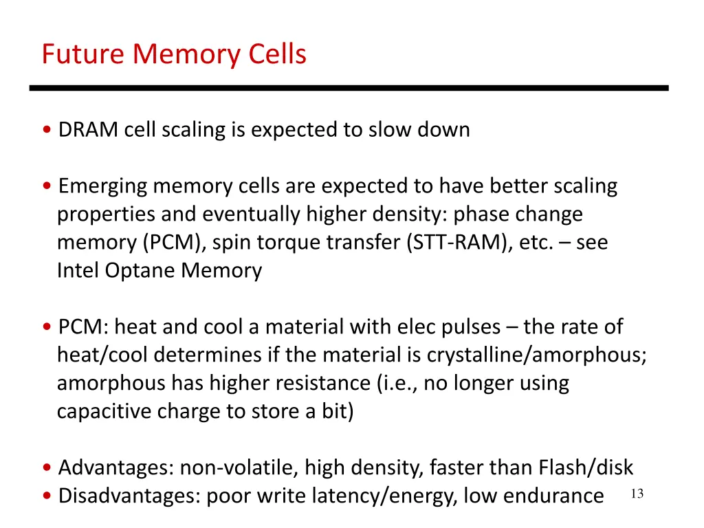 future memory cells