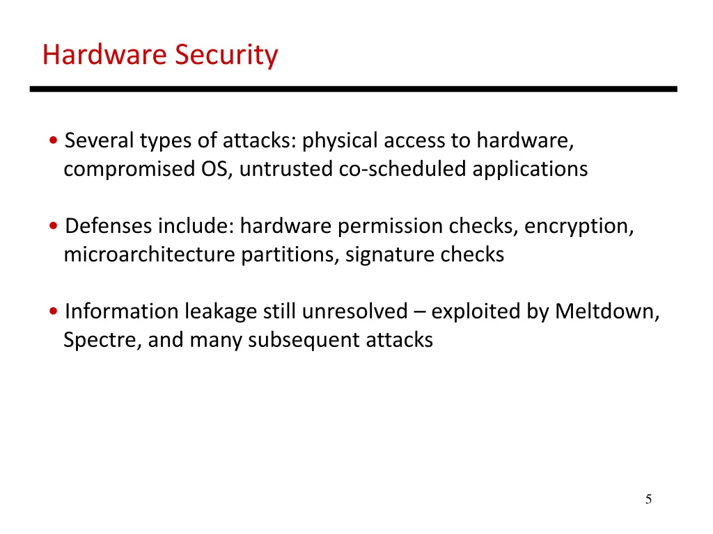 hardware security