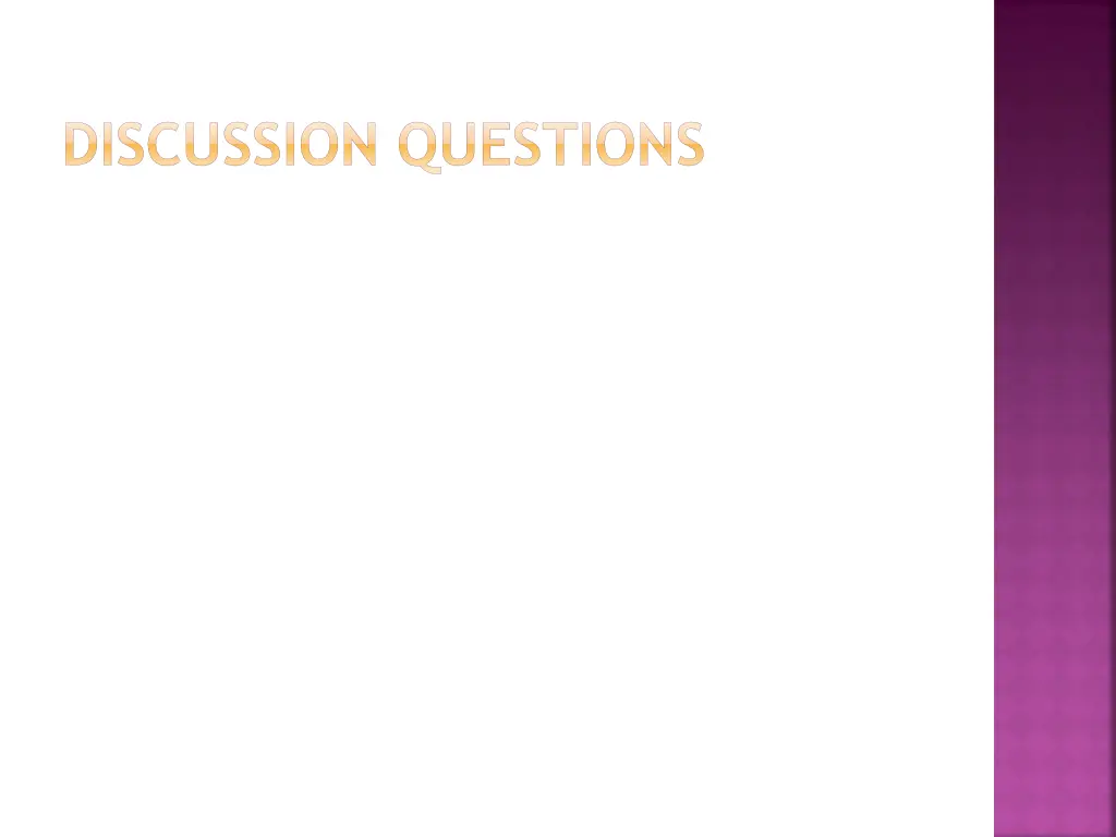 discussion questions