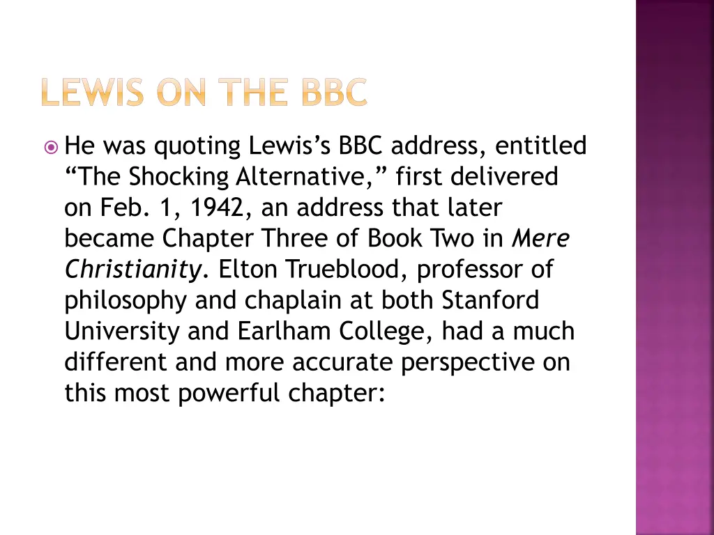 lewis on the bbc