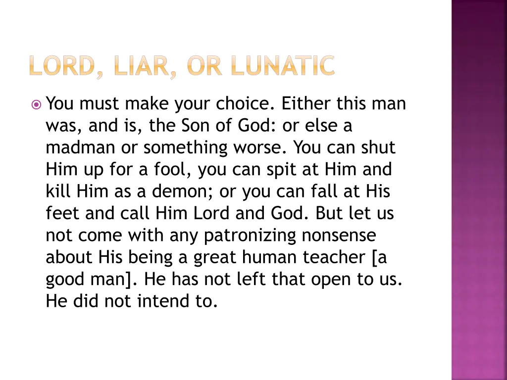 lord liar or lunatic 1