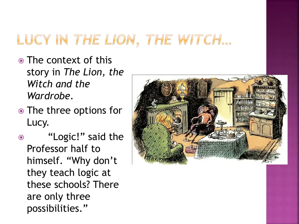 lucy in the lion the witch